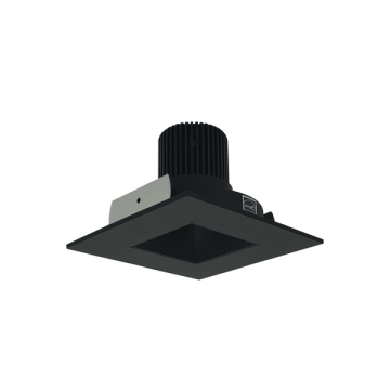 Nora Lighting 4" Iolite LED Downlight - Square w/ Square Aperture - 10° Optic - 800 Lumens - 2700K - Black