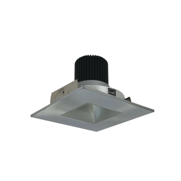 Nora Lighting 4" Iolite LED Downlight - Square w/ Square Aperture - 10° Optic - 800 Lumens - 2700K - Haze / Natural Metal