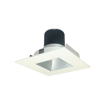 Nora Lighting 4" Iolite LED Downlight - Square w/ Square Aperture - 10° Optic - 800 Lumens - 2700K - Haze / White
