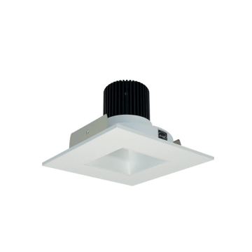 Nora Lighting 4" Iolite LED Downlight - Square w/ Square Aperture - 1000 Lumens - 2700K - Matte Powder White