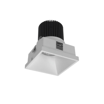 Nora Lighting 4" Iolite LED Downlight - Square Trimless - 1000 Lumens - 3000K - Matte Powder White