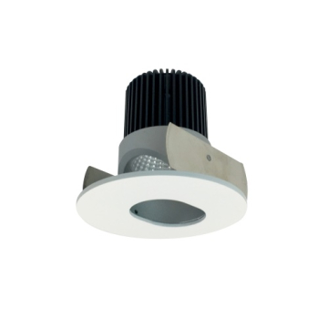 Nora Lighting 2" Iolite LED Downlight - Adjustable Slot - 10° Optic - 800 Lumens - 2700K - Haze / Matte Powder White