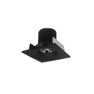 Nora Lighting 2" Iolite LED Downlight - Square Bullnose - 10° Optic - 800 Lumens - 2700K - Black