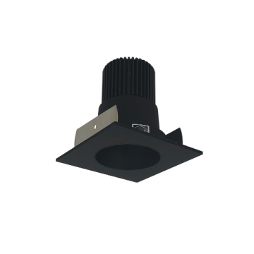 Nora Lighting 2" Iolite LED Downlight - Square Reflector with Round Aperture - 10° Optic - 800 Lumens - 2700K - Black