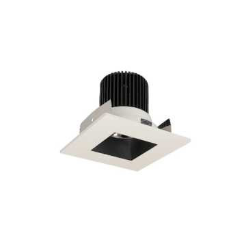 Nora Lighting 2" Iolite LED Downlight - Square Reflector with Square Aperture - 10° Optic - 800 Lumens - 2700K - Black / White