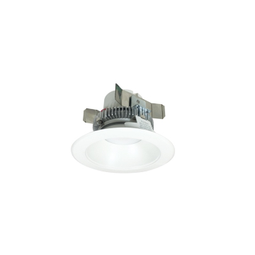 Nora Lighting 4" 12W Cobalt Round LED Retrofit Downlight - Dimmable - 3000K - 750 Lumens - 120V - Matte Powder White