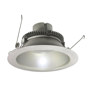 Nora Lighting 6" 12W Cobalt Round LED Retrofit Downlight - 2700K - 1,000 Lumens - 120V - White Trim / Silver Reflector