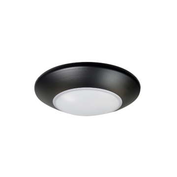 Nora Lighting 4" AC Opal LED Surface Mount - 10.5W - 3000K - 700lm - Black - 120V