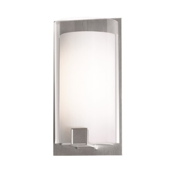 AFX Nolan 13" LED Wall Sconce - CCT Selectable - 120-277V - Satin Nickel