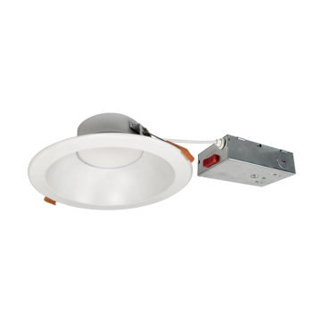 Nora Lighting 6" Theia LED Downlight - CCT Selectable - 1400lm / 15W - 120-277V - Matte Powder White