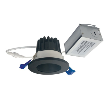 Nora Lighting 2" M2 Round LED Downlight - 400 Lumens - 6W - 2700K - 120V - Matte Black