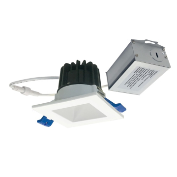 Nora Lighting 2" M2 Square LED Downlight - 600 Lumens - 8W - 2700K - 120V - Matte Powder White