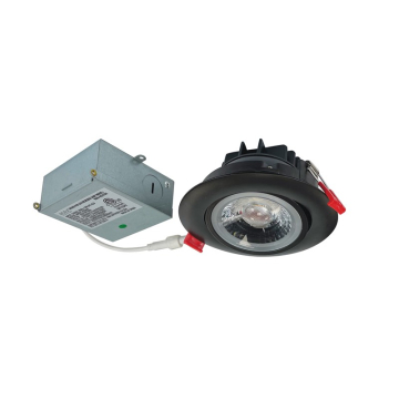 Nora Lighting 4" 12W M4 Gimbal LED Downlight - 2700K - 950 Lumens - 120V - Matte Black