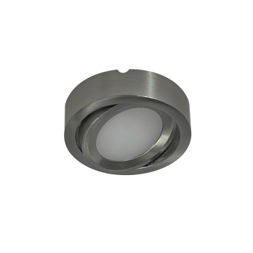 Nora Lighting 3.5W 3" Adjustable Josh LED Puck Light - 2700K - 300 Lumens - 24V - Brushed Nickel