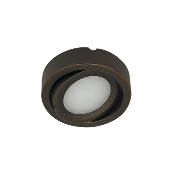 Nora Lighting 3.5W 3" Adjustable Josh LED Puck Light - 2700K - 300 Lumens - 24V - Bronze
