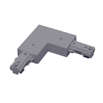 Nora Lighting Two-Circuit Track System L-Connector - Silver
