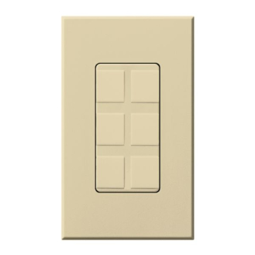 Lutron Nova T Architectural Multi-Port Receptacle - Field Customizable - Ivory