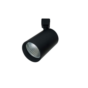 Nora Lighting Jason PS LED Track Head - 20W - 1,450 Lumens - CCT Selectable - Flood Optic - Black