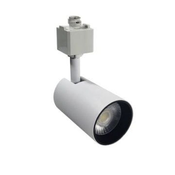 Nora Lighting MAX Mini LED Track Head - 13W - 1,000 Lumens - 2700K - Narrow Flood Optic - Halo Adapter - White