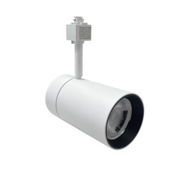 Nora Lighting Max XL LED Track Head - 38W - 2700K - 3,650 Lumens - Narrow Flood Optic - Halo Adapter - 120V - White