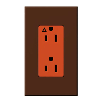 Lutron Nova T Architectural 15A Isolated Ground Receptacle - Sienna