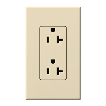 Lutron Nova T Architectural 20A Receptacle - Beige
