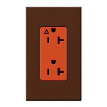 Lutron Nova T Architectural 20A Isolated Ground Receptacle - Sienna