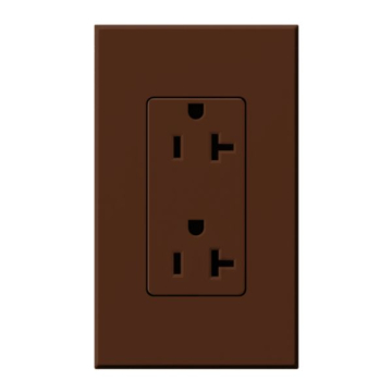 Lutron Nova T Architectural 20A Receptacle - Sienna