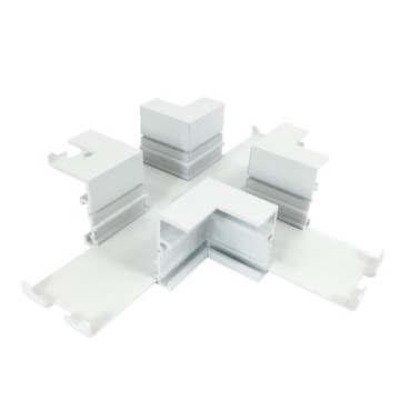 Nora Lighting Recessed Track Housing X-Connector - White