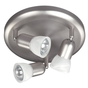 Canarm James 3-Light Fixed Track Light - 120V - Brushed Pewter
