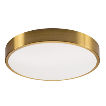 AFX Octavia 12" LED Flush Mount - CCT Selectable - 120V - Satin Brass