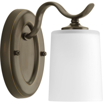 Progress Lighting Inspire 1-Light Bath Vanity Sconce - 120V - Antique Bronze