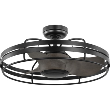 Progress Lighting Bastrop 26" 3-Blade Ceiling Fan - 120/277V - Matte Black