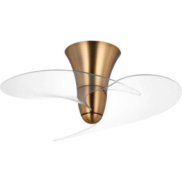 Progress Lighting Beal 33" 2-Blade Modern Ceiling Fan - 120V - Vintage Brass