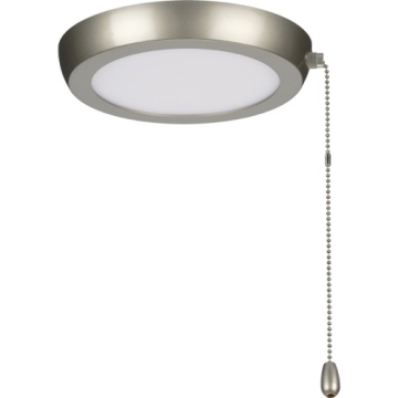 Progress Lighting AirPro LED Edgelit Universal Ceiling Fan Light Kit - 3000K - 120V - Painted Nickel