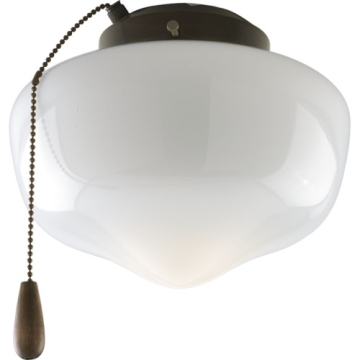 Progress Lighting AirPro 1-Light Ceiling Fan Light Kit - Antique Bronze