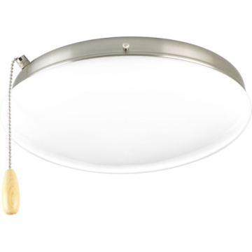 Progress Lighting 2-Light Universal Ceiling Fan Light Kit - Brushed Nickel