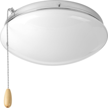 Progress Lighting 2-Light Universal Ceiling Fan Light Kit - Polished Chrome