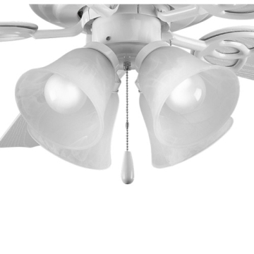 Progress Lighting AirPro 4-Light Ceiling Fan Light Kit - White