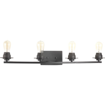 Progress Lighting Debut 4-Light Bath Vanity Light - 120V - Graphite