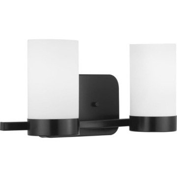 Progress Lighting Elevate 2-Light Bath Vanity Light - 120V - Matte Black
