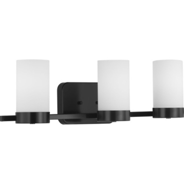 Progress Lighting Elevate 3-Light Bath Vanity Light - 120V - Matte Black