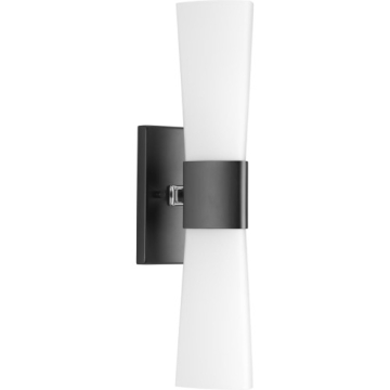 Progress Lighting Zura 2-Light Bath Vanity Light - 120V - Matte Black
