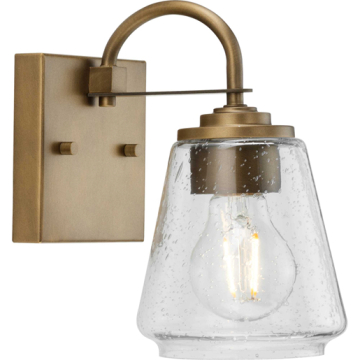 Progress Lighting Martenne 1-Light Bath Vanity Sconce - 120V - Aged Bronze
