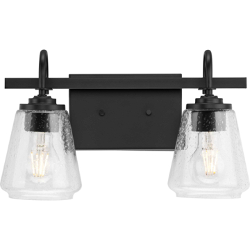 Progress Lighting Martenne 2-Light Bath Vanity Light - 120V - Matte Black
