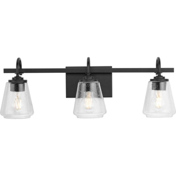 Progress Lighting Martenne 3-Light Bath Vanity Light - 120V - Matte Black