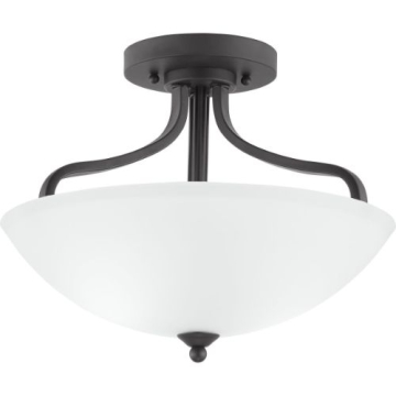 Progress Lighting Laird 3-Light Semi-Flush Ceiling Light - Convertible - 120V - Antique Bronze