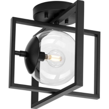 Progress Lighting Atwell Semi-Flush Light - 120V - Matte Black