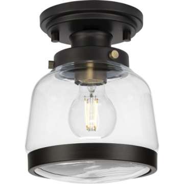 Progress Lighting Judson Semi-Flush Mount - 120V - Antique Bronze