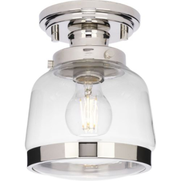 Progress Lighting Judson Semi-Flush Mount - 120V - Polished Nickel
